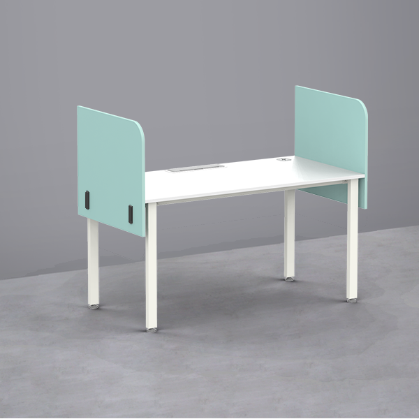 심플즈 공용 스크린 파티션 H600 (측면 / NO.109 / 블랙 프레임)