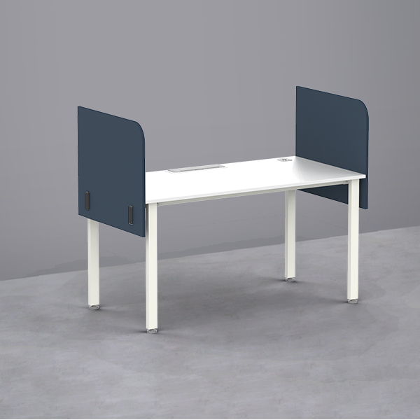 심플즈 공용 스크린 파티션 H600 (측면 / NO.109 / 블랙 프레임)