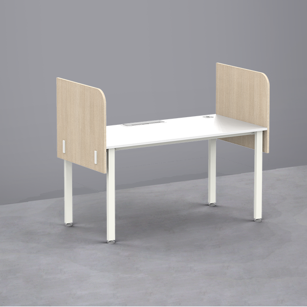 심플즈 공용 스크린 파티션 H600 (측면 / NO.109 / 화이트 프레임)