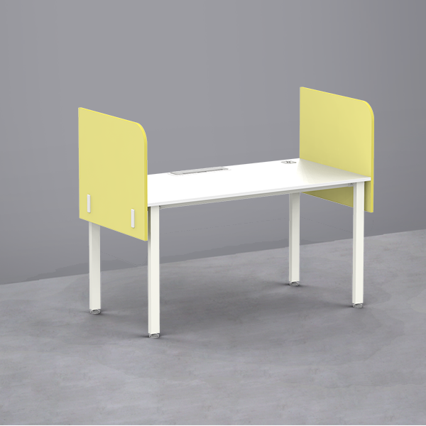 심플즈 공용 스크린 파티션 H600 (측면 / NO.109 / 화이트 프레임)