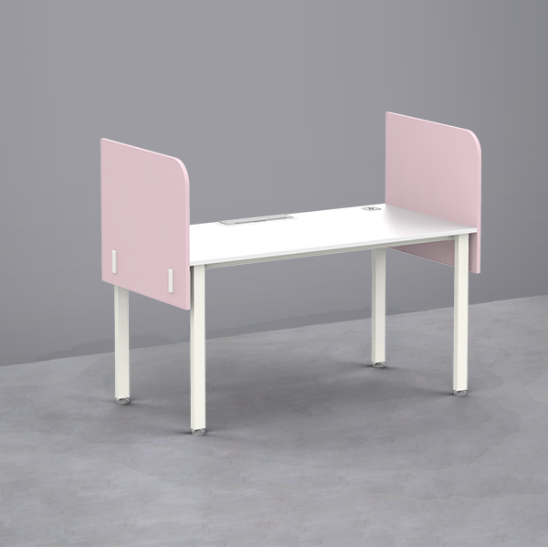 심플즈 공용 스크린 파티션 H600 (측면 / NO.109 / 화이트 프레임)