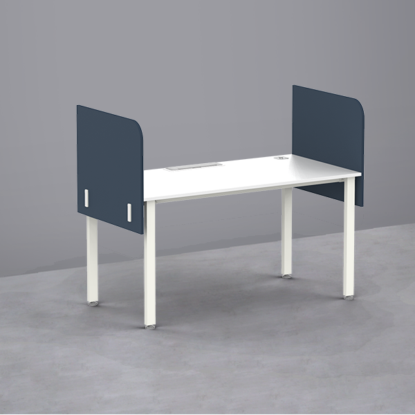 심플즈 공용 스크린 파티션 H600 (측면 / NO.109 / 화이트 프레임)