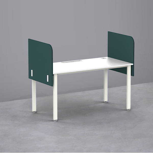 심플즈 공용 스크린 파티션 H600 (측면 / NO.109 / 화이트 프레임)